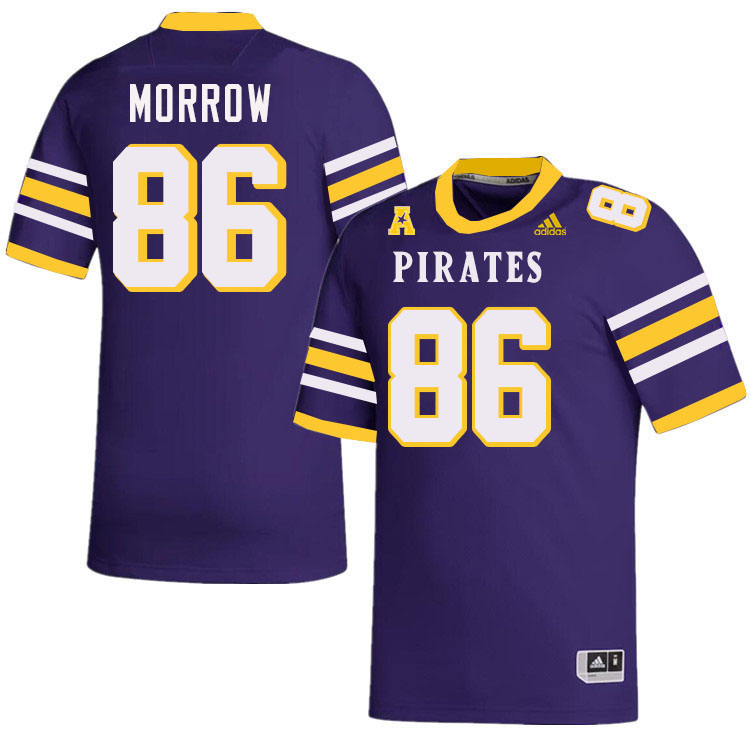 #86 Kaleb Morrow East Carolina Pirates College Football Jersey Stitched-Purple #86 Kaleb Morrow East Carolina Pirates College Football Jersey Stitched-Purple